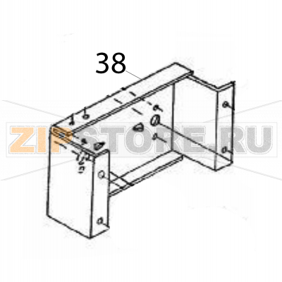 Ribbon frame Sato M84Pro Ribbon frame Sato M84ProЗапчасть на деталировке под номером: 38Название запчасти на английском языке: Ribbon frame Sato M84Pro.