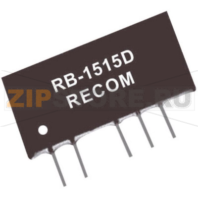 Преобразователь DC/DC, печатный монтаж, 12 В/DC, -12 В/DC, 42 mA Recom RB-1212D 