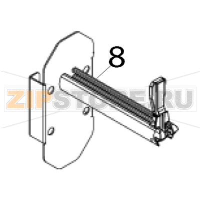 Media supply spindle assembly 1.5” TSC TTP-368MT Media supply spindle assembly 1.5” TSC TTP-368MTЗапчасть на деталировке под номером: 8
