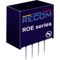 Преобразователь DC/DC, печатный монтаж, 5 В/DC, 200 mA, 1 Вт Recom ROE-0505S