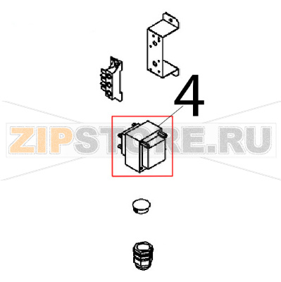 Trasformatore Angelo Po FX201G3 Trasformatore Angelo Po FX201G3Запчасть на деталировке под номером: 4