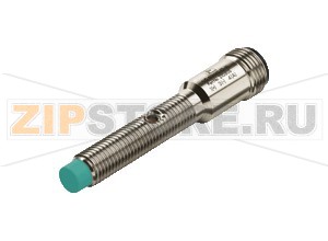 Индуктивный датчик Inductive sensor NJ2-8GM40-E2-V1 Pepperl+Fuchs General specificationsSwitching functionNormally open (NO)Output typePNPRated operating distance2 mmInstallationnon-flushOutput polarityDCAssured operating distance0 ... 1.62 mmReduction factor rAl 0.4Reduction factor rCu 0.35Reduction factor r304 0.7Nominal ratingsOperating voltage10 ... 60 VSwitching frequency0 ... 400 HzHysteresistyp. 5%Reverse polarity protectionreverse polarity protectedShort-circuit protectionpulsingVoltage drop&le 3 VOperating current0 ... 100 mAOff-state current&le 10 &microANo-load supply current&le 15 mASwitching state indicatorLED, yellowApprovals and certificatesUL approvalcULus Listed, General PurposeCSA approvalcCSAus Listed, General PurposeCCC approvalCertified by China Compulsory Certification (CCC)Ambient conditionsAmbient temperature-25 ... 70 °C (-13 ... 158 °F)Mechanical specificationsConnection typeConnector M12 x 1 , 4-pinHousing materialStainless steel 1.4305 / AISI 303Sensing facePBTHousing diameter8 mmDegree of protectionIP67