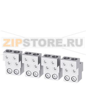 circular conductor terminal, adapter 4x240 for front CuAl cable main connection 4 units, fixed-mount. circ. br. accessory for circuit breaker 3WL10 / 3VA27 Siemens 3VW9011-0AL72 