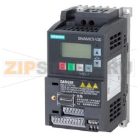 SINAMICS V20 200-240 В 1ФЕ -10 / + 10 Номинальня мощность 0,12 кВт с150% перегрузка в течение 60 с, без фильтра. I / интерфейс: 4 DI, 2 DQ, 2 AI, 1 AO Коммуникации: USS / Modbus RTU со встроенной BOP. СТЕПЕНЬ ЗАЩИТЫ IP20 / UL открыт Размер: Типоразмер AA