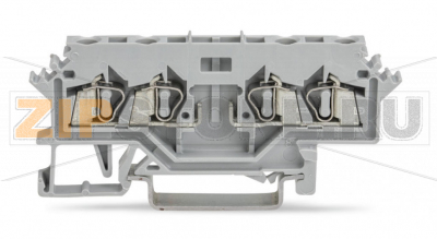 4-проводные базовые клеммы; для DIN-рейки 35 x 15 и 35 x 7,5; 2,5 мм; CAGE CLAMP®; 2,50 mm; серые Wago 280-606 Примечание:Terminating Aluminum ConductorsWAGO spring clamp terminal blocks are suitable for solid aluminum conductors up to 4 mm?/12 AWG if WAGO “Alu-Plus” Contact Paste is used for termination.“Alu-Plus” Contact Paste Advantages:Automatically destroys the oxide film during clamping.Prevents fresh oxidation at the clamping point.Prevents electrolytic corrosion between aluminum and copper conductors (in the same terminal block).Provides long-term protection against corrosion....