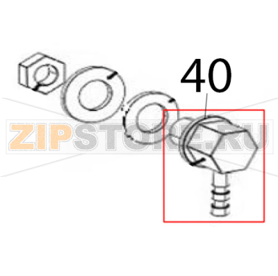 Racc. inox entr. detersivo vasca ant. Silanos NE1300 Racc. inox entr. detersivo vasca ant. Silanos NE1300Запчасть на деталировке под номером: 40
