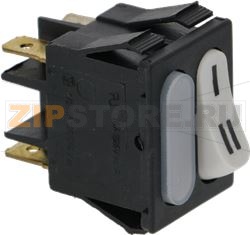 БЕЛЫЙ ОДНОПОЛЮСНЫЙ ПЕРЕКЛЮЧАТЕЛЬ РЕЖИМОВ 