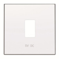 Накладка для зарядного устройства USB, альпийский белый ABB 2CLA858520A1101