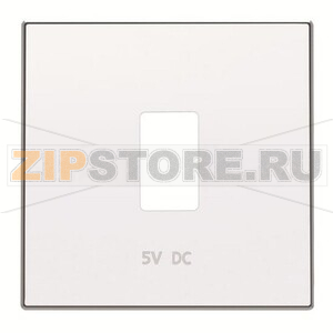 Накладка для зарядного устройства USB, альпийский белый ABB 2CLA858520A1101 