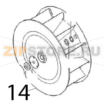 Fan Angelo Po FM1011E1 Fan Angelo Po FM1011E1Запчасть на деталировке под номером: 14