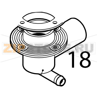 Washing and rinse hub Silanos N700 PS Washing and rinse hub Silanos N700 PSЗапчасть на деталировке под номером: 18