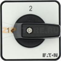Переключатель, контакты: 6, 20 A, панель: 1-2, 90°, с фиксацией Eaton T0-3-15443/E