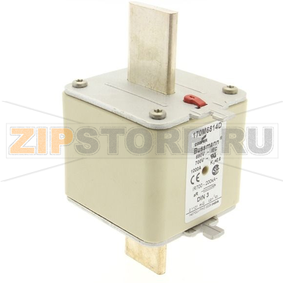 Предохранитель, 1000 A, AC 690 В, 200 кА, DIN 3, aR, DIN, IEC Eaton FUSE 1000A 690V aR DIN 3 HSDNH 
