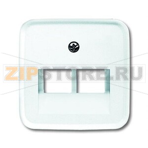 Накладка для двухпостовой розетки с полем для надписи ABB 2CKA001753A9990 