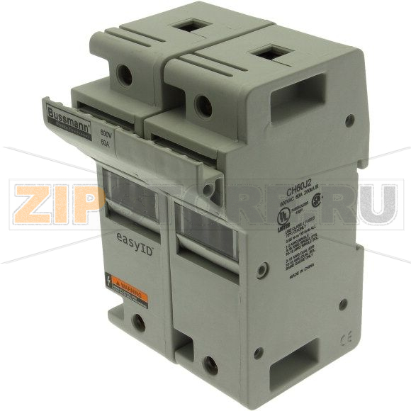 Держатель предохранителя, 60 A, AC 600 В, DC 600 В, 200 кА, 80x83x125 мм Eaton 60AJ MODULEAR FU 