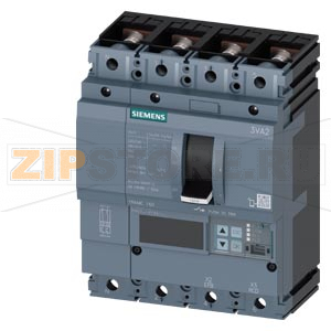 circuit breaker 3VA2 IEC frame 160 breaking capacity class  E Icu=200 kA @ 415 V 4-pole, line protection ETU850,  LSI, In=100A overload protection Ir=40A ... 100A short circuit protection Isd=0,6...10xIn, Ii=1,5...12xIn Siemens 3VA2110-0KP42-0AA0 