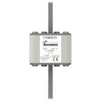 Предохранитель, 800 A, AC 690 В, size 2, 61x75x140 мм, aR, DIN, IEC Eaton FUSE 800A 690V 2/110