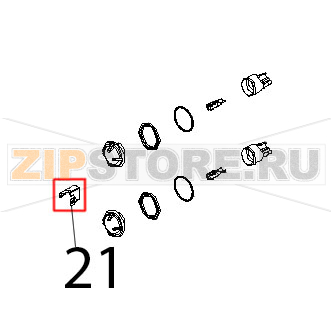 Angolo inox facciata muffola stand Unox XB 403G Angolo inox facciata muffola stand Unox XB 403GЗапчасть на деталировке под номером: 21