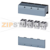 wire connector for 4 cables; with control wire tap 4 pcs. accessory for: 3VA55/3VA65/3VA66 Siemens 3VA9674-0JC43