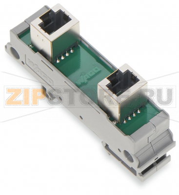 Интерфейсный модуль; RJ-45; RJ-45; Кат. 5; в монтажном держателе Wago 289-172 