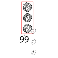 Ventola D=196, H=81, 38 pale, inox dado M8 Unox XBC 804