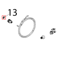 Guarnizione D=24, raccordo 3/4, GOMMA+RETE Unox XL 404