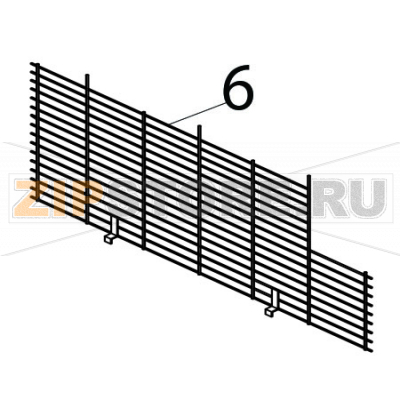 Решетка задняя Brema C 150 Решетка задняя для&nbsp;льдогенератора Brema C 150Запчасть на деталировке под номером: 6Название запчасти Brema на английском языке: Back grid current Brema C 150.