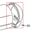 Cover, End Imperial Gray (Crinkle) KitchenAid KSM90