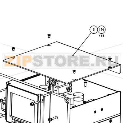 Крышка верхняя Datamax A-6310 Mark II RH Крышка верхняя Datamax A-6310 Mark II RHЗапчасть на сборочном чертеже под номером: 5Название запчасти Datamax на английском языке: COVER TOP