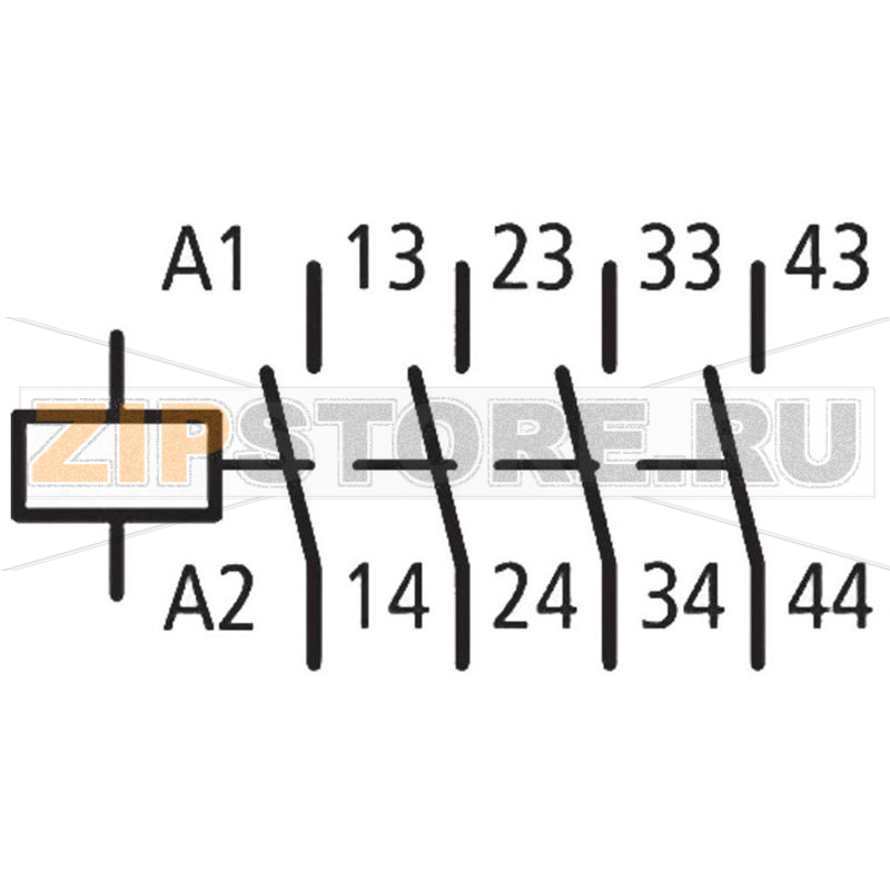 Контактор малой мощности 24 В/DC, 3 А: 1 шт Eaton DILER-40-G(24VDC) 