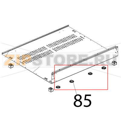 Clip fissaggio cassetto raccogligocce C.T. Unox XBC 404 Clip fissaggio cassetto raccogligocce C.T. Unox XBC 404Запчасть на деталировке под номером: 85