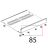 Clip fissaggio cassetto raccogligocce C.T. Unox XBC 404