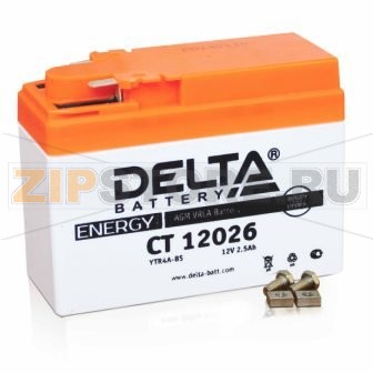 Delta CT 12026 Свинцово-кислотный аккумулятор Delta CT 12026Напряжение - 12В; Емкость - 2,5Ач;Габариты: 115х50х86, Вес: 1.19 кгТехнология аккумулятора: AGM VRLA Battery