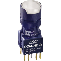 Кнопка 250 В/AC, 5 А, 1 x выкл/вкл, без фиксации, IP65, 1 шт DECA ADA16S6-MR2-B2KW