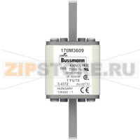 Предохранитель, 50 A, AC 690 В, 200 кА, size 1, 45x45x110 мм, aR, IEC UL Eaton FUSE 50A 690V 1
