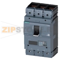 Автоматический выключатель 3VA2 IEC Frame 630 Switching capacity class C Icu=110 kA @ 415 V 3-pole, system protection ETU560, LSIG, In=500 A Overload protection Ir=200 A...500 A short-circuit protection Isd=0.6..10x In, Ii=1.5..14x In N-conductor protecti