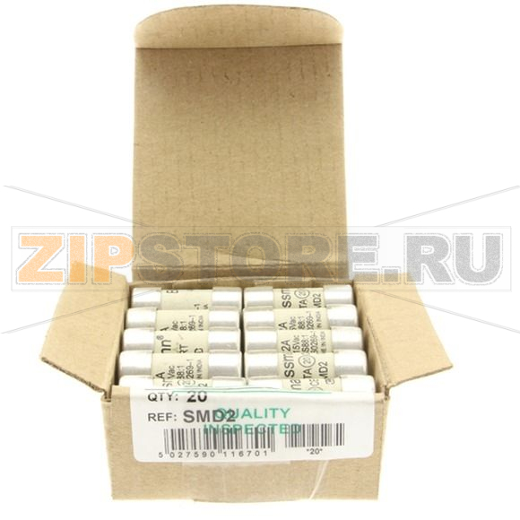 Предохранитель, 2 A, AC 415 В, 80 кА, BS88, 13x29 мм, gL/gG, BS Eaton STREET LIGHTING FUSE >2A 41 