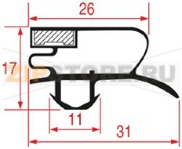 УПЛОТНИТЕЛЬ ВСТАВНОЙ 1590X580 ММ