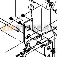 Кронштейн нижний Datamax A-4606 Mark II RH