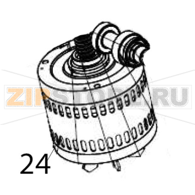 Motor (copper wire) Hurakan HKN-12CR Motor (copper wire) Hurakan HKN-12CRЗапчасть на деталировке под номером: 24