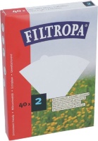 FILTROPA BLEACHED PAPER FILTERS 2 40