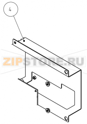Protezione posteriore x display IM7 Imesa ES 10           Protezione posteriore x display IM7 Imesa ES 10Запчасть на сборочном чертеже под номером: 4Название запчасти на итальянском языке: Protezione posteriore x display IM7 Imesa ES 10