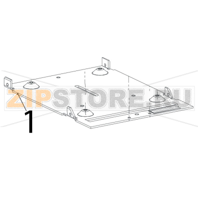 Bottom protection Zebra TTP-2010 Bottom protection Zebra TTP-2010Запчасть на деталировке под номером: 1