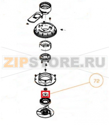 Washer For Blades Fixation Cunill Machigan                         Washer For Blades Fixation Cunill MachiganЗапчасть на сборочном чертеже под номером: 72Название запчасти Cunill на итальянском языке: Washer For Blades Fixation Cunill Machigan