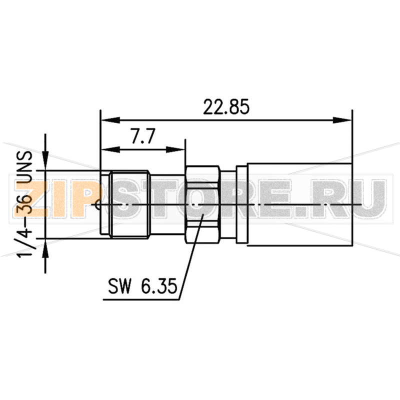 Разъем SMA, обратный, 50 Ом, 1 шт Telegärtner J01151R0051 