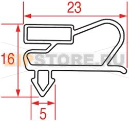 GUARNIZIONE AD INCASTRO 610x482 mm 