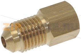 WELD COUPLING 1/4sae x ø 6 mm 