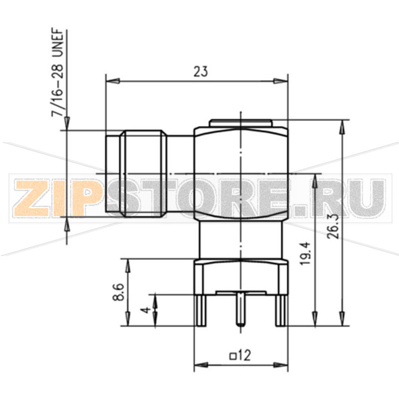 Разъем TNC, 50 Ом, 1 шт Telegärtner J01011A2948 