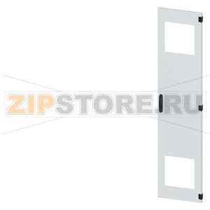 SIVACON, door, right, with cutout for filter fan, with ventilation openings H: 2000 mm, W: 450 mm, RAL 7035, Protection class 1 Siemens 8MF1070-2UT14-3BA2 