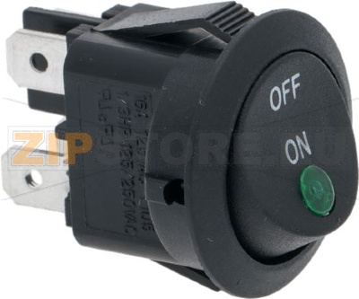 BIPOLAR SWITCH BLACK 10A 250V 